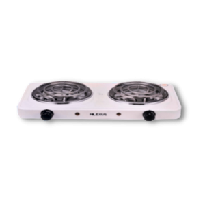 Cocina eléctrica de dos quemadores en diseño compacto