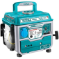 Generador portátil 800W Total, ideal para construcción, camping y áreas sin electricidad, con motor de gasolina de 2.0 HP y panel de control fácil de usa
