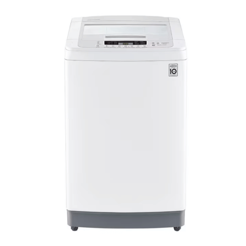 Imagen de la lavadora automática LG de 13KG con tecnología Smart Motion, Turbo Drum y ahorro energético.