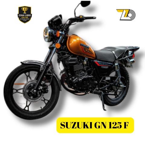 Moto SUZUKI GN125F, ideal para movilidad urbana y carretera, con diseño moderno y bajo consumo de combustible.