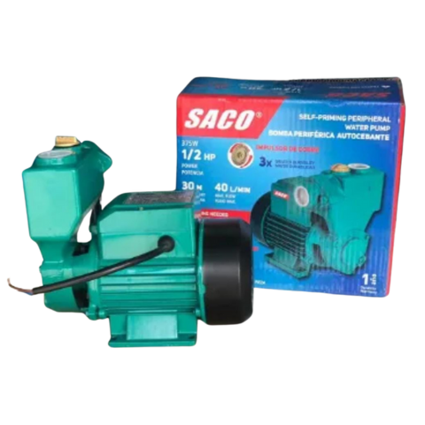 Bomba de Agua Potente 1/2HP SACO