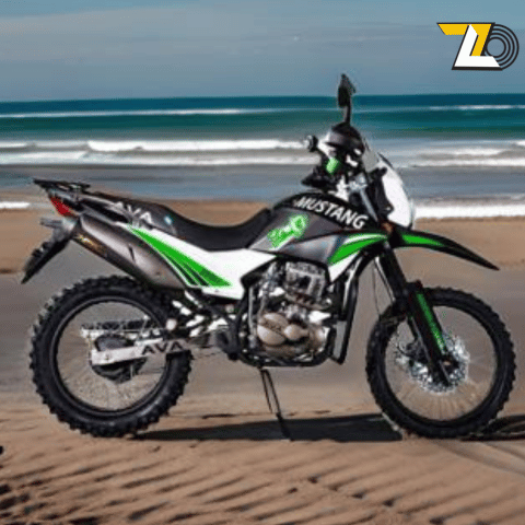 Moto Deportiva MUSTANG 250GY AVA con frenos de disco y luces LED