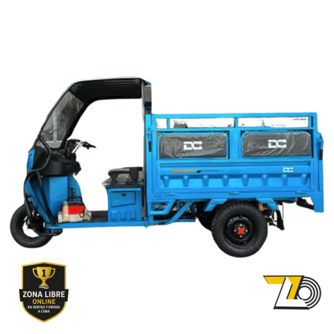 Triciclo electrico Hibrido JMD 1800W 2026 800kg autonomia extendida para Cuba